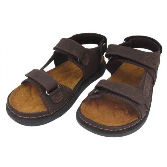 Sandalias hombre Piel Luisetti, Modelo Siena