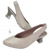 Zapato salón PITILLOS destalonado con tacón medio, piel
