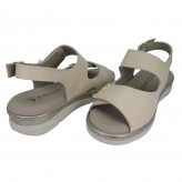 Sandalias Plana Piel Napa Pitillos 11000