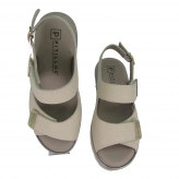 Sandalias Plana Piel Napa Pitillos 11000