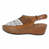 Sandalias Cuña Mujer 48 Horas Piel 614004