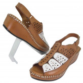 Sandalias Cuña Mujer 48 Horas Piel 614004